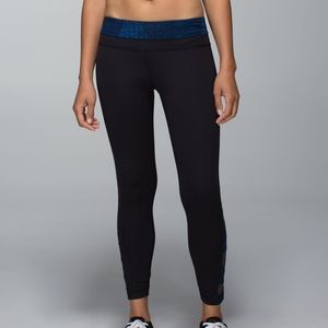 Lululemon Run Pace Tight Sashiko Reflective Skinny Pant - size 6